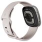 Fitbit Sense 2 Advanced Health Smartwatch Platinum Aluminum Case with Lunar White Band, , large