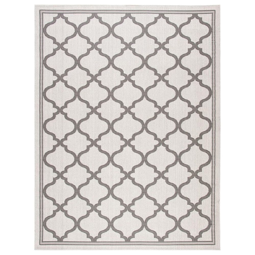 Safavieh Bermuda 8" x 10" Ivory and Grey Indoor/Outdoor Area Performance Rug, , large