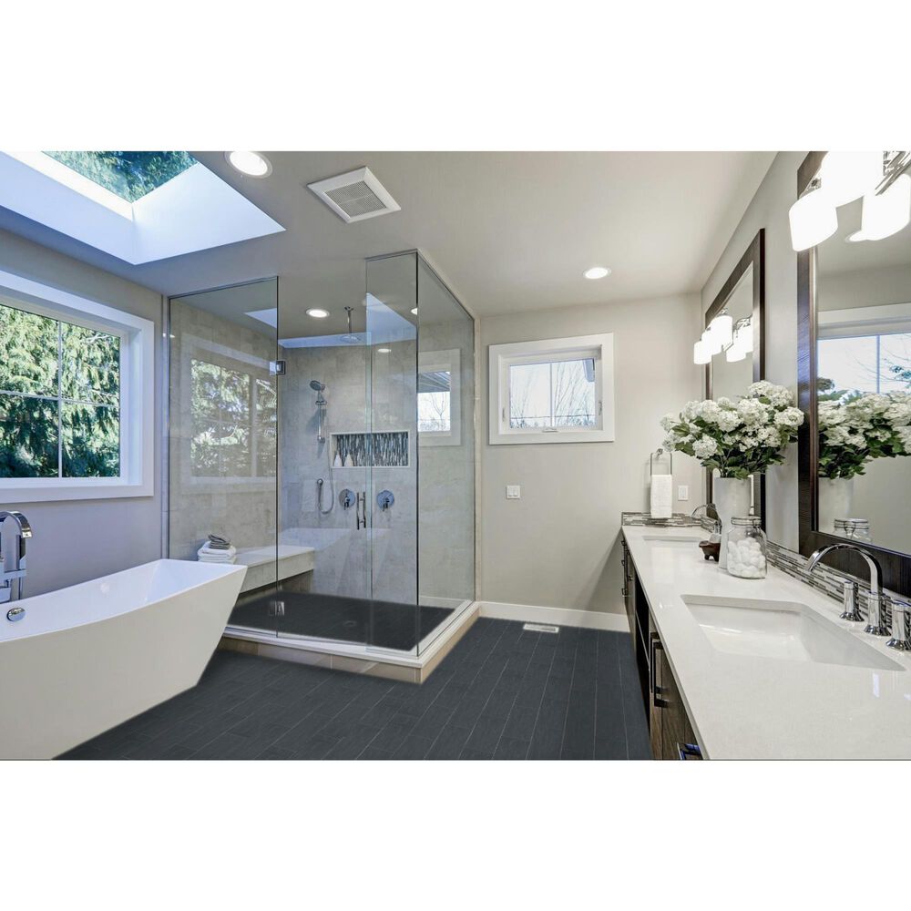 Emser Eclissi Jet 5" x 5" Star Glazed Porcelain Tile, , large