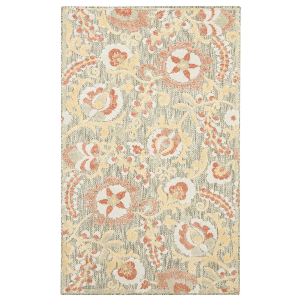 Nourison Aloha ALH17 Sage and Rose 2"8" x 4" Indoor/Outdoor Area Rug, , large
