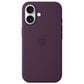 Apple Silicone Case with MagSafe for iPhone 16 in Plum, , large