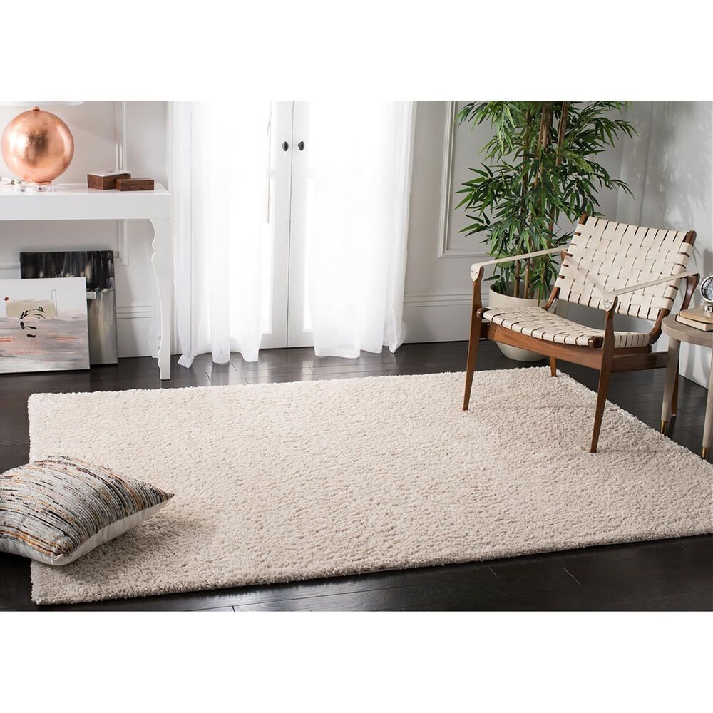 Safavieh August Shag AUG900D 9&#39; x 12&#39; Beige Area Rug, , large