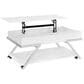Steve Silver Furniture Zena Lift-Top Cocktail Table with Casters in White and Chrome, , large