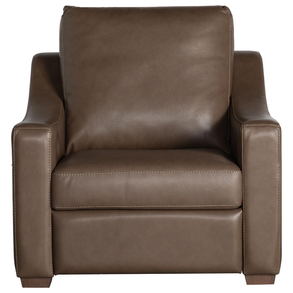 American Leather Sarasota Power Wall Hugger Recliner in Titan Truffle, , large