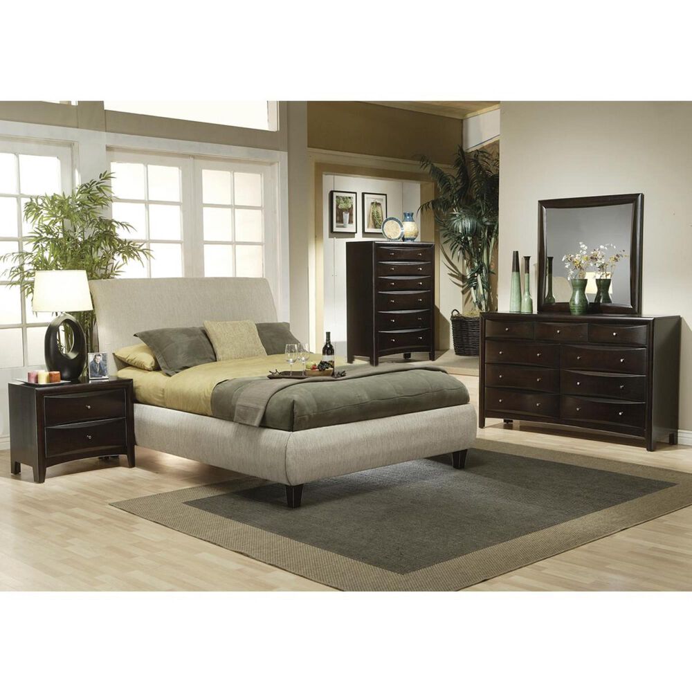at HOME Dayton 9-Drawer Dresser and Mirror in Cappuccino, , large