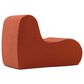 Jaxx Uptown Modern Armless Accent Chair in Boucle Terra Cotta, , large