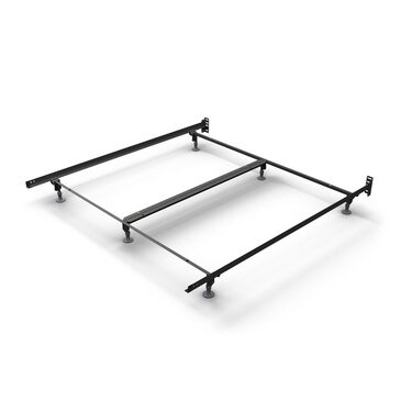 Glideaway California King Premium Bed Frame with Double Rail Center Support in Black, , large