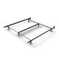 Glideaway King Premium Bed Frame with Double Rail Center Support in Black, , large