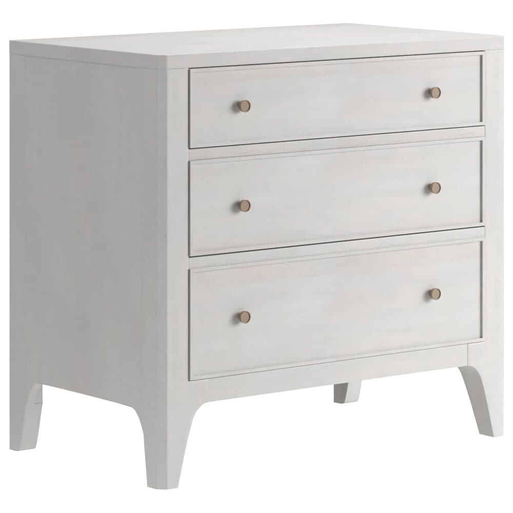 Vantage Mezzanine Queen Upholstered Wingback Bed with Dresser Chest and 2 Nightstands in Dove Gray, , large