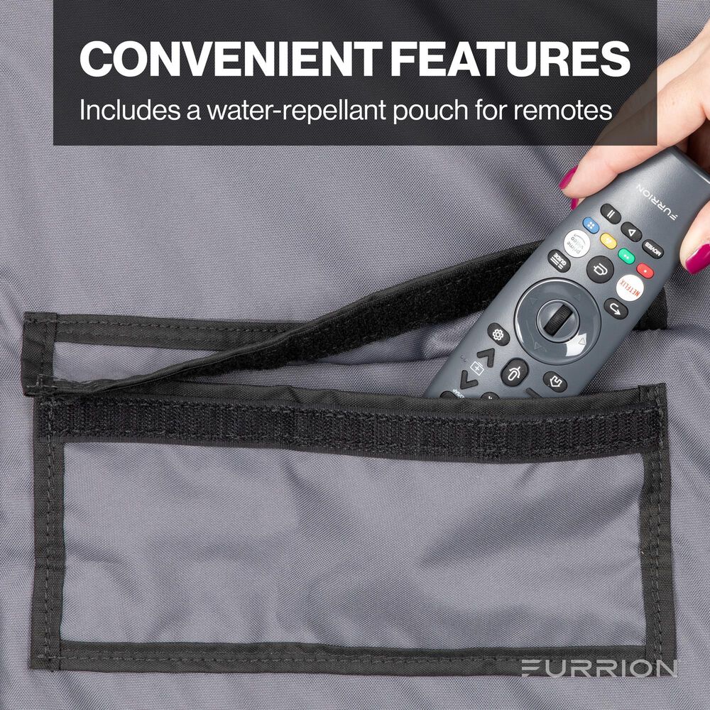 Furrion Aurora 55" Outdoor TV Cover in Grey, , large