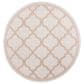 Safavieh Bermuda 5" Round Ivory and Beige Indoor/Outdoor Area Performance Rug, , large