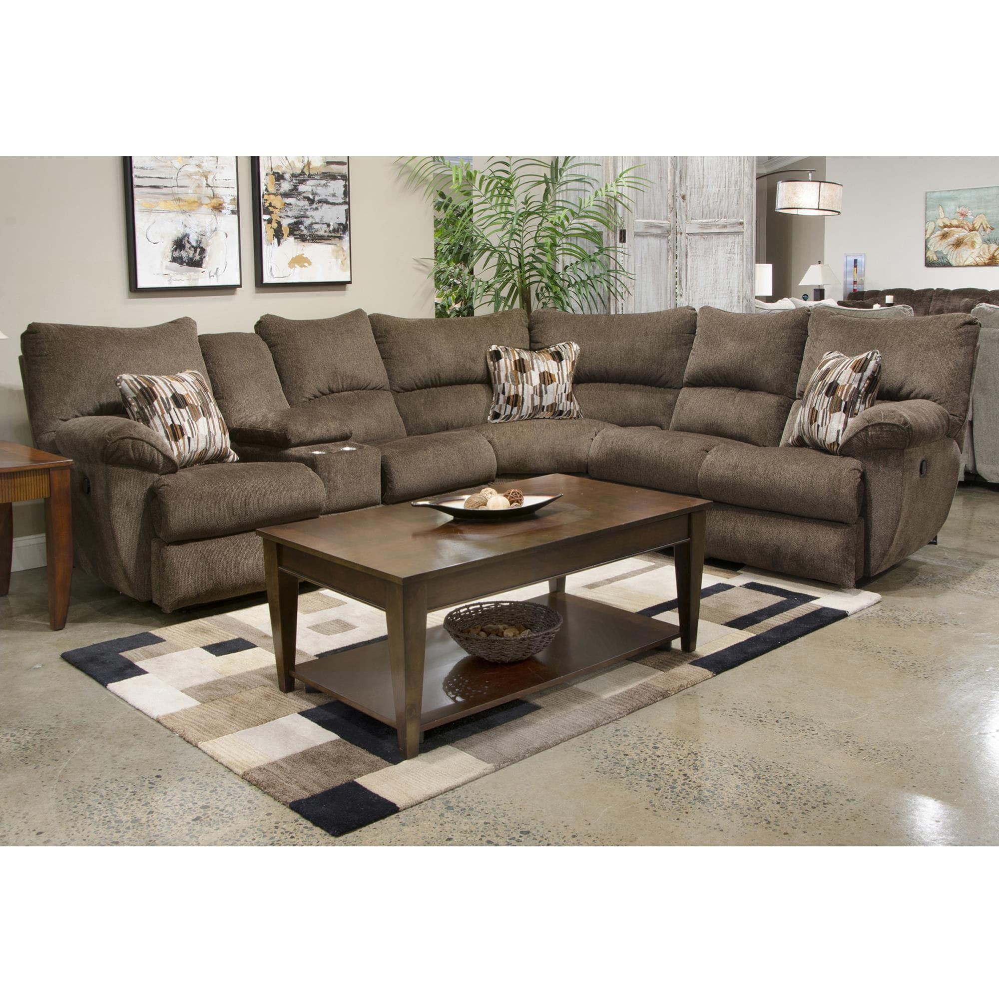 Catnapper sectional shop sofas with recliners