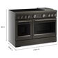 KitchenAid 6.3 Cu. Ft. Freestanding Commercial-Style Induction Range with Griddle in Black Ore, , large