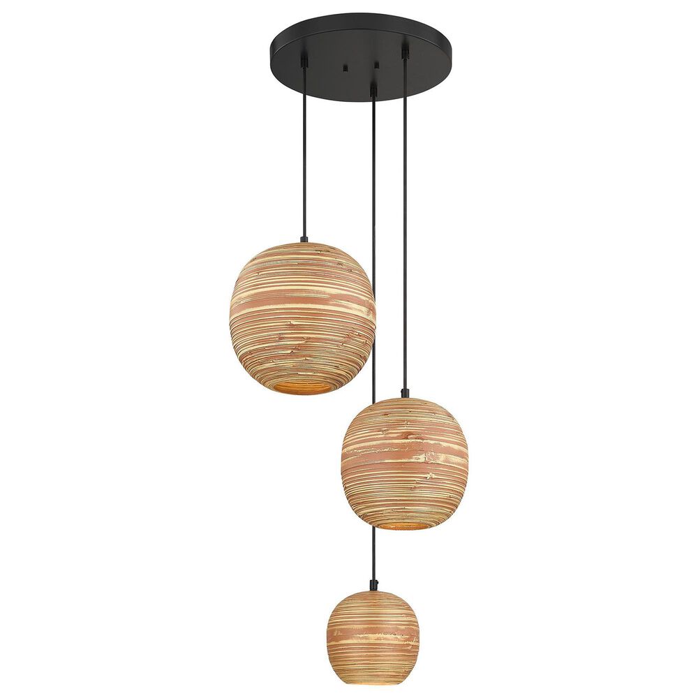 Savoy House Pharr 3-Light Pendant in Matte Black, , large