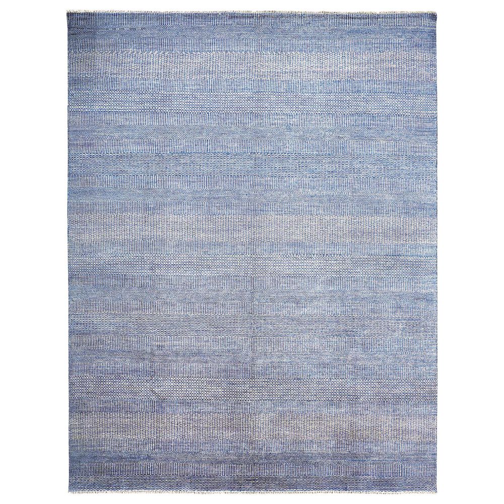 Feizy Rugs Janson I6061 7'9" x 9'9" Silver and Navy Area Rug, , large
