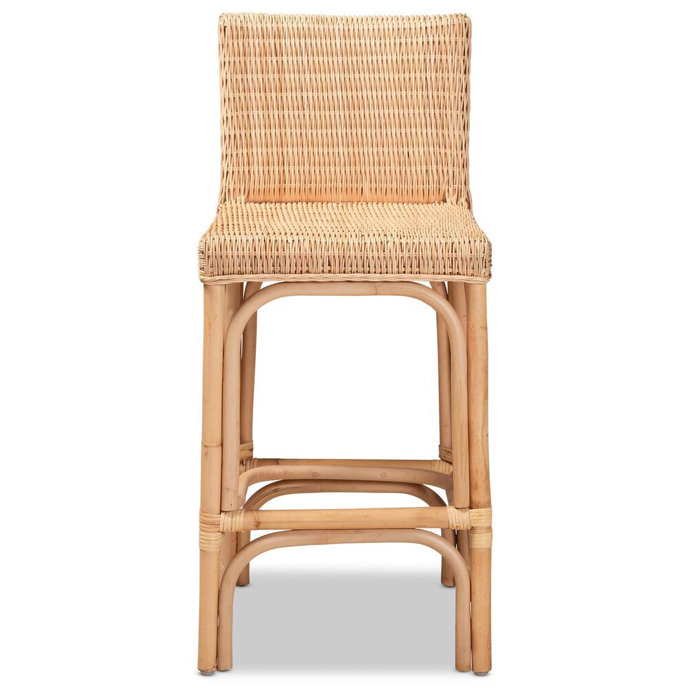 Baxton Studio Athena Counter Stool in Natural, , large