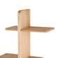 Maple and Jade 15" Handmade Wall Shelf in Light Brown, , large
