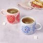 Lifetime Brands Jewelled Mosaic 15 Oz Flower Mug in Pink, , large