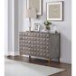 Linon Home Decor 2-Door Cabinet in Gray and Gold, , large