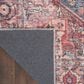 57 Grand by Nicole Curtis Series 1 2" x 6" Brick Red and Blue Runner, , large