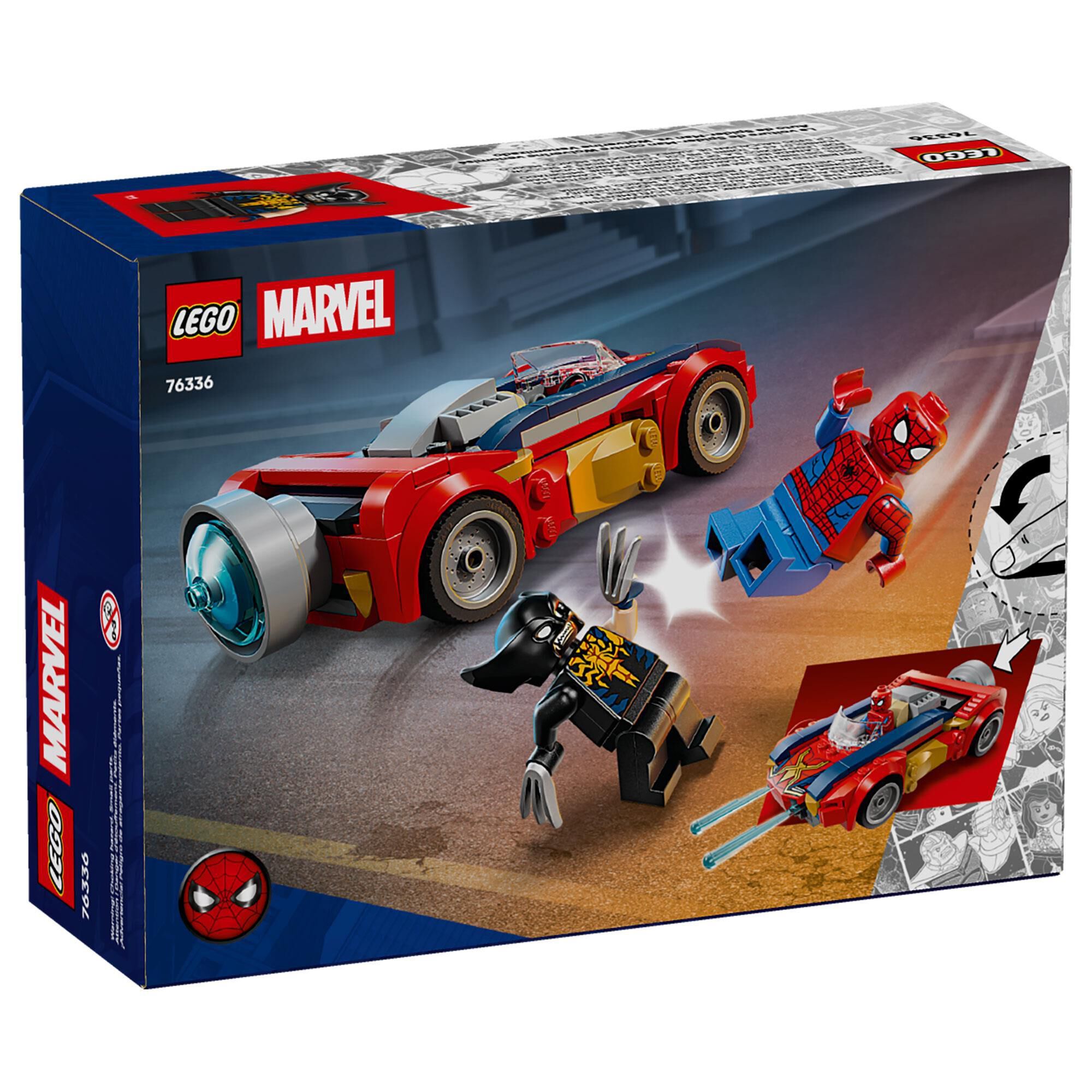 LEGO Marvel Spider-Man Car vs. Venomized Wolverine Building Set