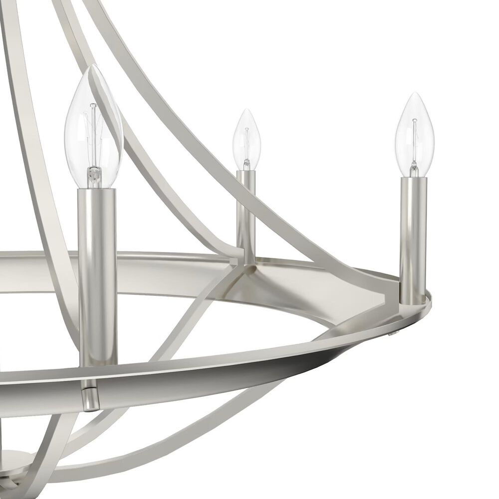 Hunter Perch Point 6-Light Chandelier in Brushed Nickel, , large