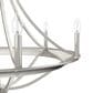 Hunter Perch Point 6-Light Chandelier in Brushed Nickel, , large