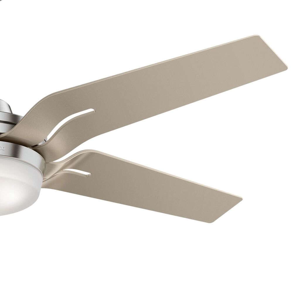 Hunter Correne 56&quot; Ceiling Fan with LED Light in Brushed Nickel, , large