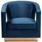 Baxton Studio Neville Arm Chair in Navy Blue, , large