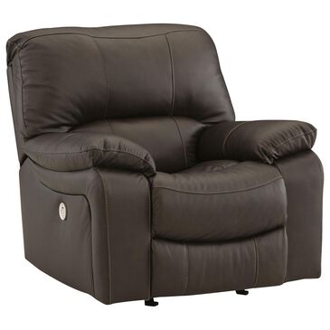 Ashley Leesworth Power Recliner in Dark Brown, , large