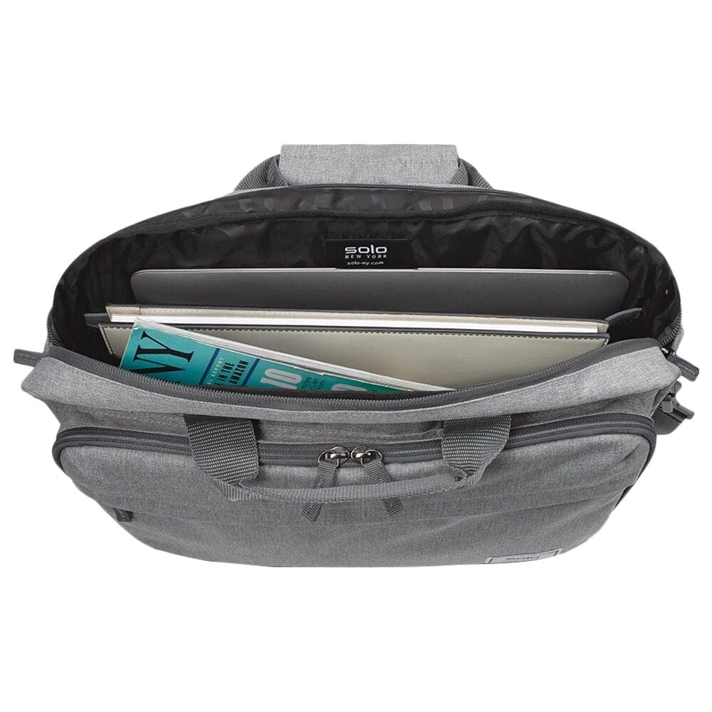 Solo New Briefcase for 11&quot; - 15.6&quot; Laptop in Gray, , large