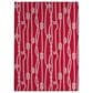 Dalyn Rug Company Harbor Contemporary 2"6" x 3"10" Red Indoor/Outdoor Area Rug, , large