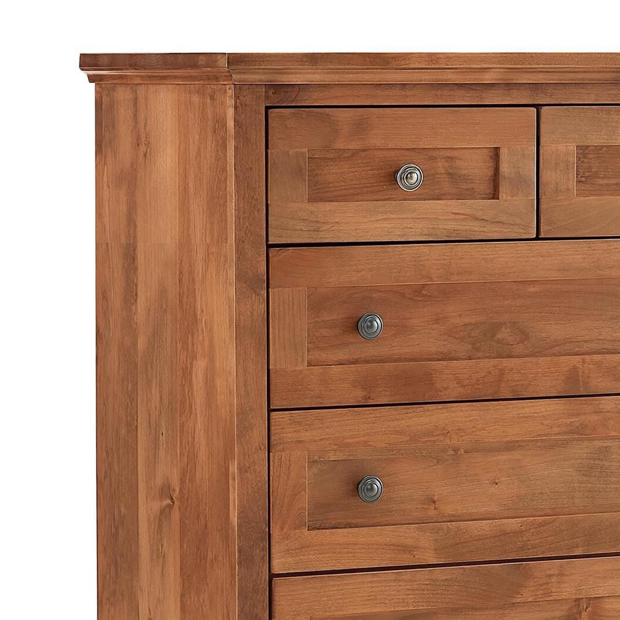 Archbold Furniture Emmerson 6-Drawer Chest in Golden Pecan
