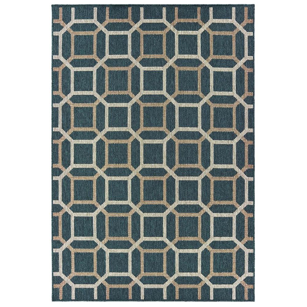 Oriental Weavers Latitude 806B 6"7" x 9"2" Blue Area Rug, , large