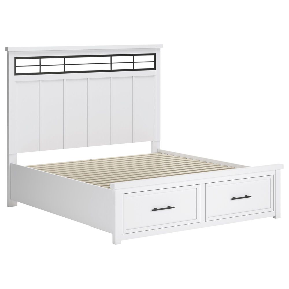 Ashley 3-Piece King Bedroom Set in White and Natural, , large