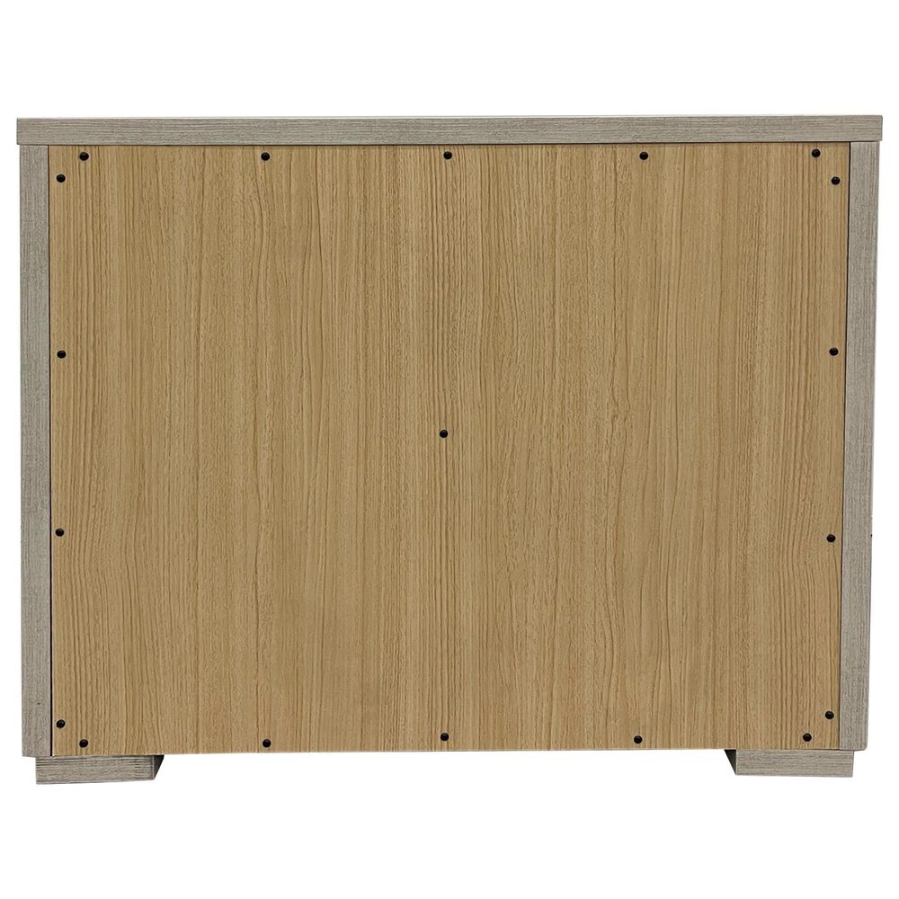 Mayberry Hill San Matteo 2-Drawer Nightstand in Ash Gray and White, , large