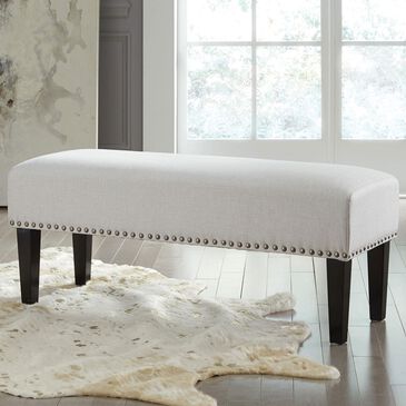 Signature Design by Ashley Beauland Accent Bench in Ivory, , large