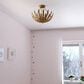 Vaxcel International Co. Ltd. Ozette 3-Light Semi-Flush Mount in Painted Gold, , large