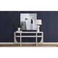 Bassett Mirror Gavin Console Table in White and Driftwood, , large