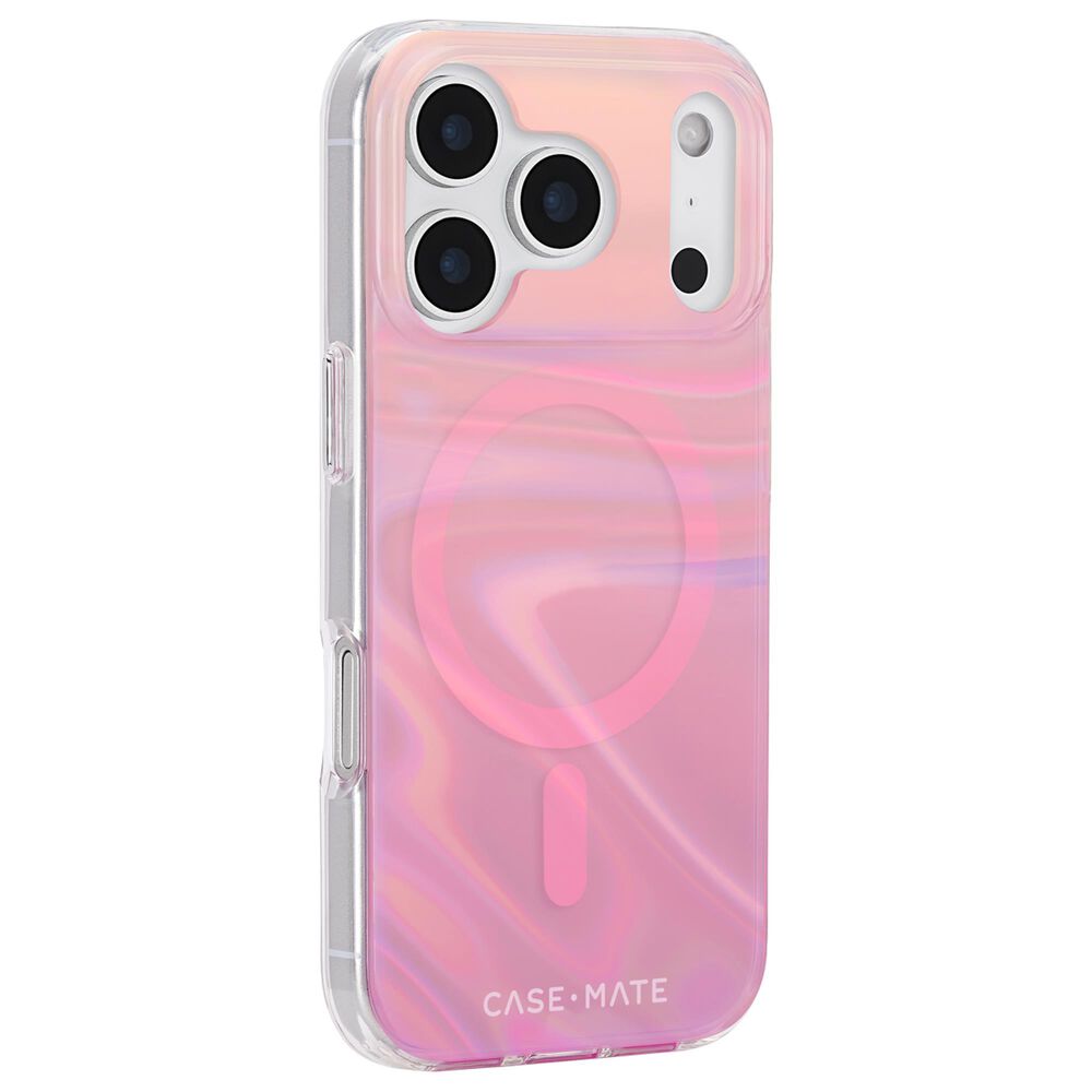 Case-Mate Peach Bubble MagSafe Case for iPhone 17 Pro in Peach Iridescent, , large