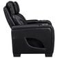 Titanic Furniture All Star Power Recliner with Power Headrest in Black, , large