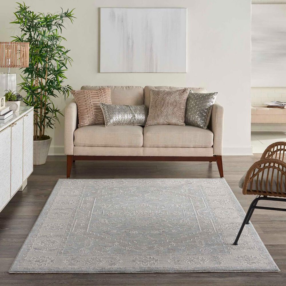Nourison Infinite 5&#39;3&quot; x 7&#39;8&quot; Blue Area Rug, , large