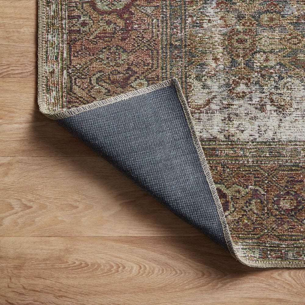 Amber Lewis x Loloi Georgie 2&#39; x 5&#39; Moss and Salmon Area Rug, , large