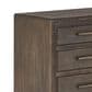 Furniture Worldwide Montclair 3-Drawer Nightstand in Medium Brown and Smoked Gold with Outlets and USB Ports, , large
