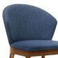 Blue River Arcadia and Juno 5-Piece 48" Dining Set with Blue Cushion in Walnut, , large
