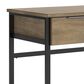Ashley Montia 67" Writing Desk in Light Brown and Gunmetal Gray, , large