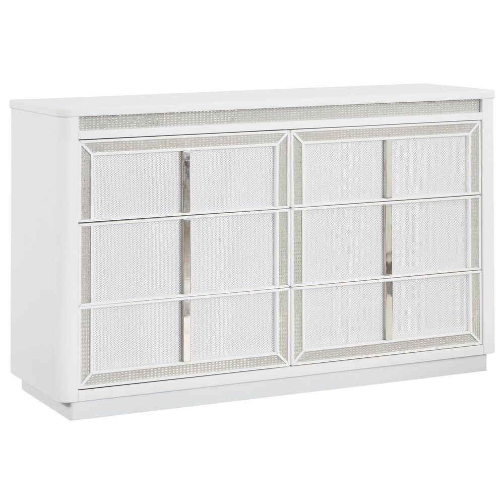 Millenium Chalanna 5-Piece California King Bedroom Set in White Lacquer, , large