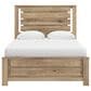 Ashley Brozmont Queen Panel Platform Bed in Natural Brown, , large