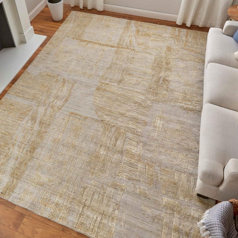Feizy Eastfield 69FTF 12&#39; x 15&#39; Gold and Ivory Area Rug, , large