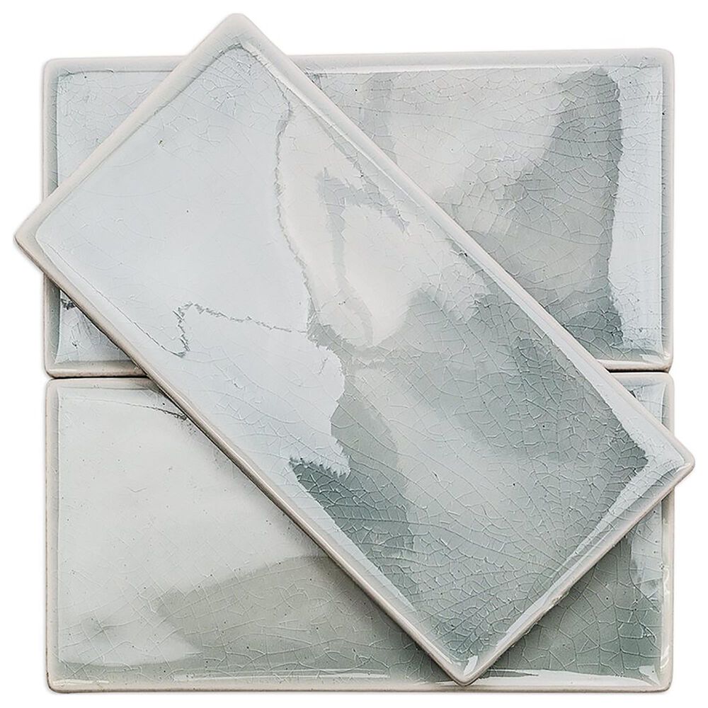 Soho Studio Baroque Crackled Sky 3&quot; x 6&quot; Ceramic Tile, , large